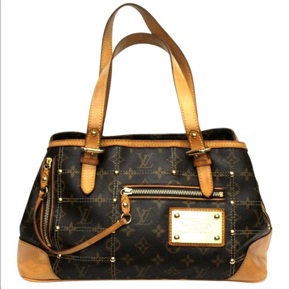 Authentic Louis Vuitton Canvas Riveting bag